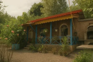 خانه مسافر – کلبه گلی سنتی سنگر | اقامت در خانه چوبی و آرام گیلان