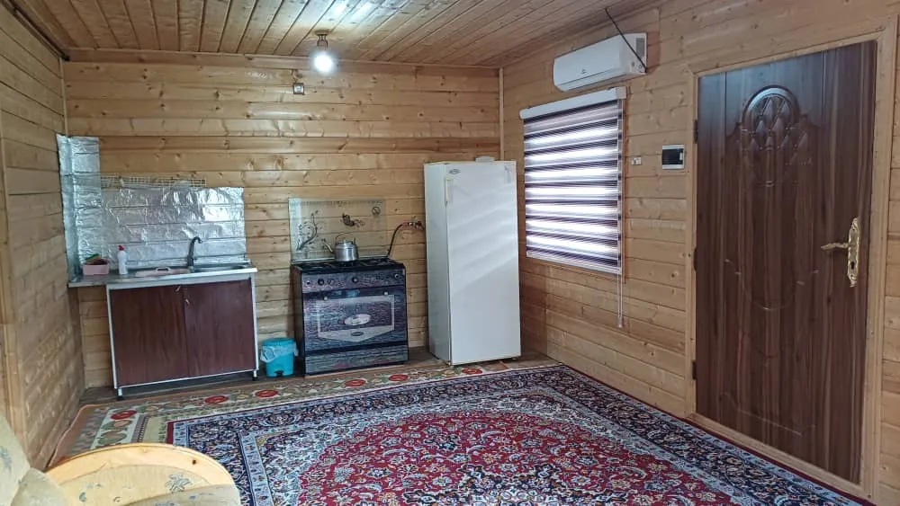 کلبه چوبی تراس دار ماسال