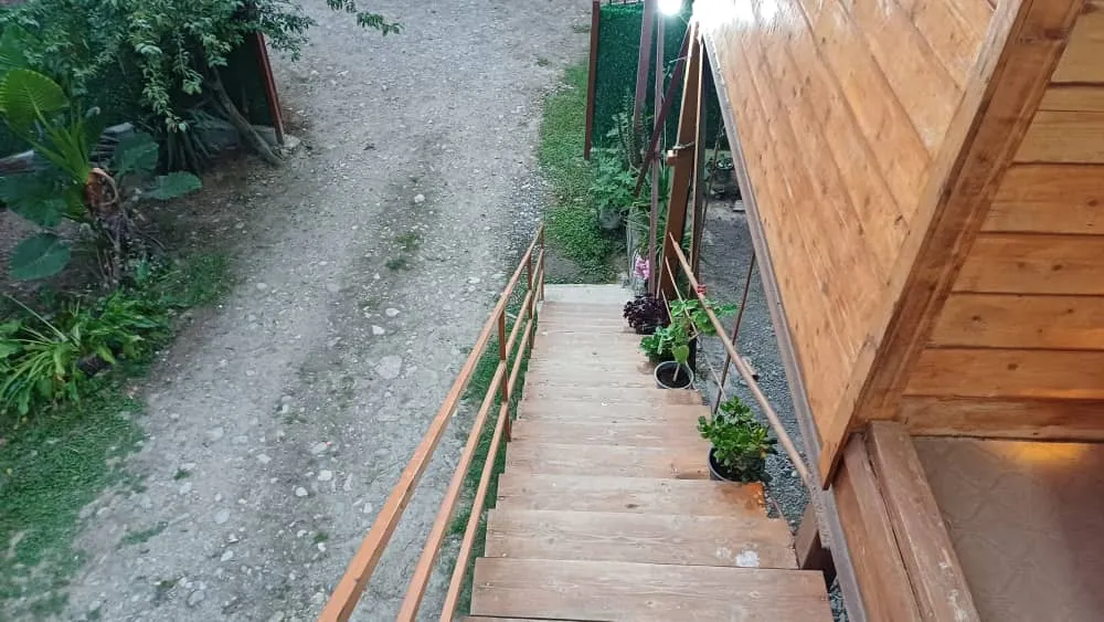 کلبه چوبی تراس دار ماسال