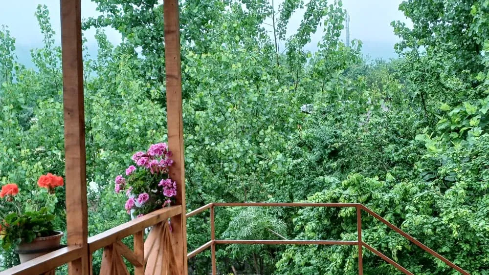 کلبه چوبی تراس دار ماسال