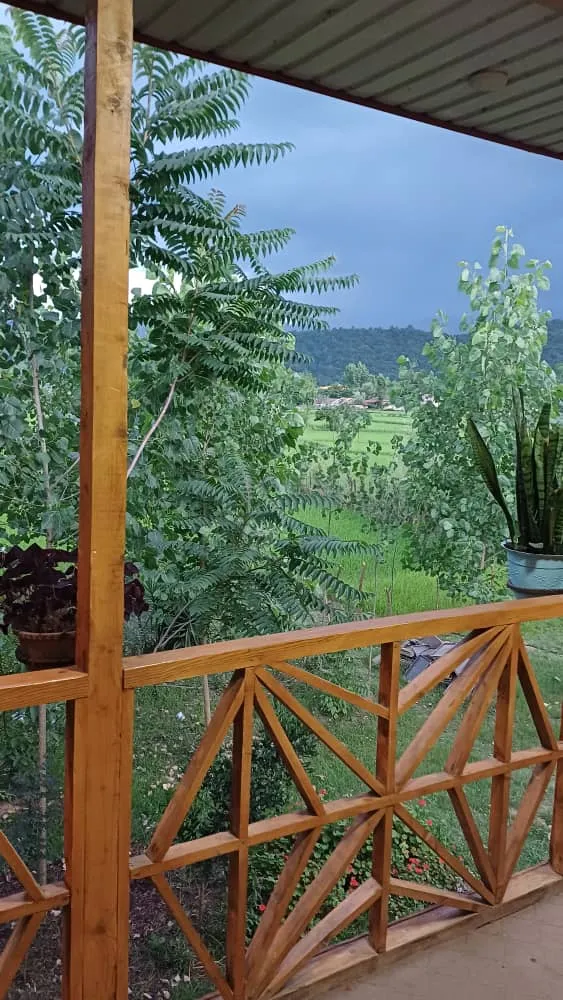 کلبه چوبی تراس دار ماسال