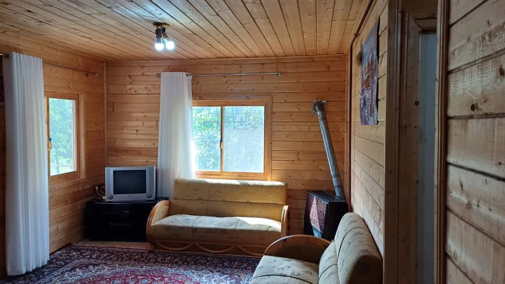 کلبه چوبی تراس دار ماسال